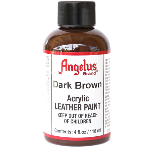 Angelus Acrylic Leather Paint Dark Brown 4oz