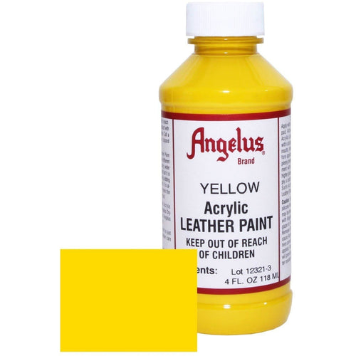 Angelus Acrylic Leather Paint Yellow 4oz